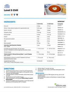 IDDSI Level 5 Chili - Hormel Health Labs