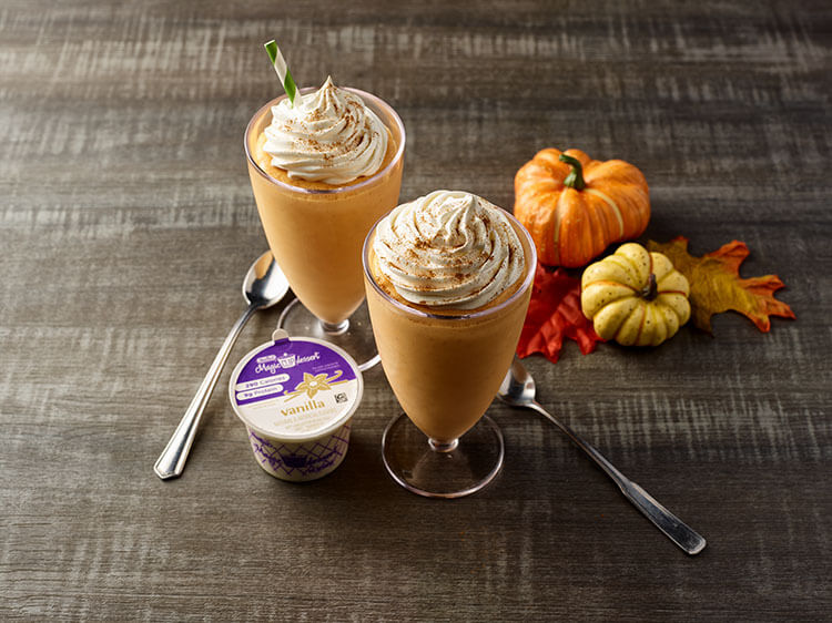 Pumpkin spice smoothie made with MAGIC CUP® Frozen Desserts